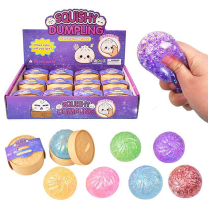 Liffy - Sparkle Bead Filled Dumpling Shape Fidget Stress Toy