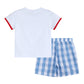 Lil Cactus - Red, White and Blue Shirt and Shorts Set