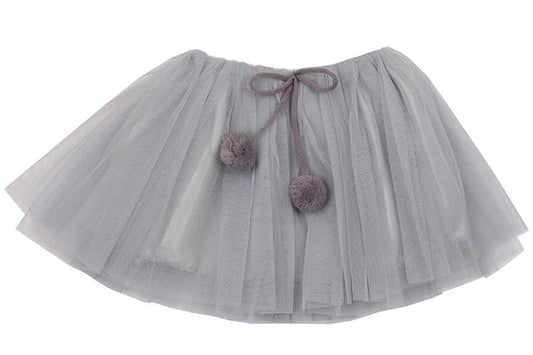 Sparkle Sisters by Couture Clips - Grey Pretty Pom Tutu