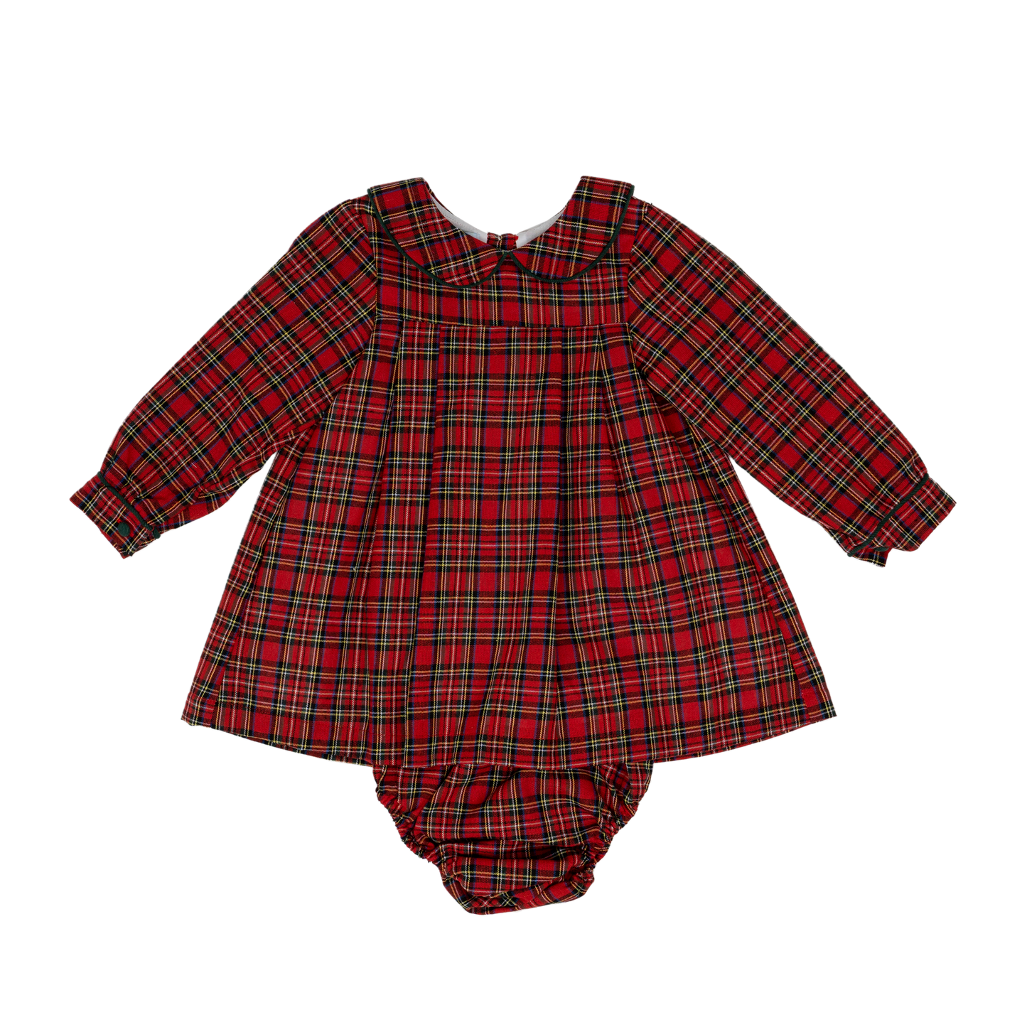 The Oaks Apparel Company - Ava Red Tartan Bloomer Set