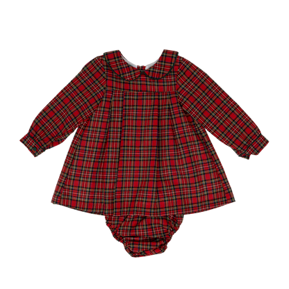 The Oaks Apparel Company - Ava Red Tartan Bloomer Set
