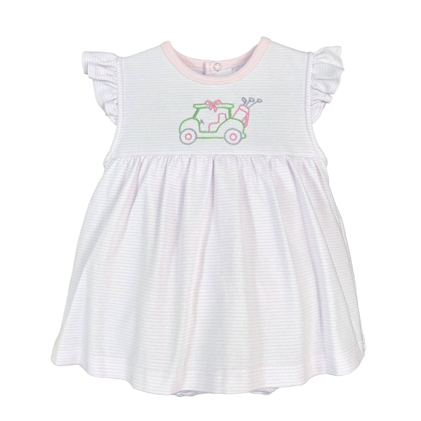 Petit Ami & Zubels - Golf Embroidered Knit Bubble with Overlay Skirt
