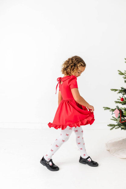 Little Stocking Co. - Bow Knit Tights