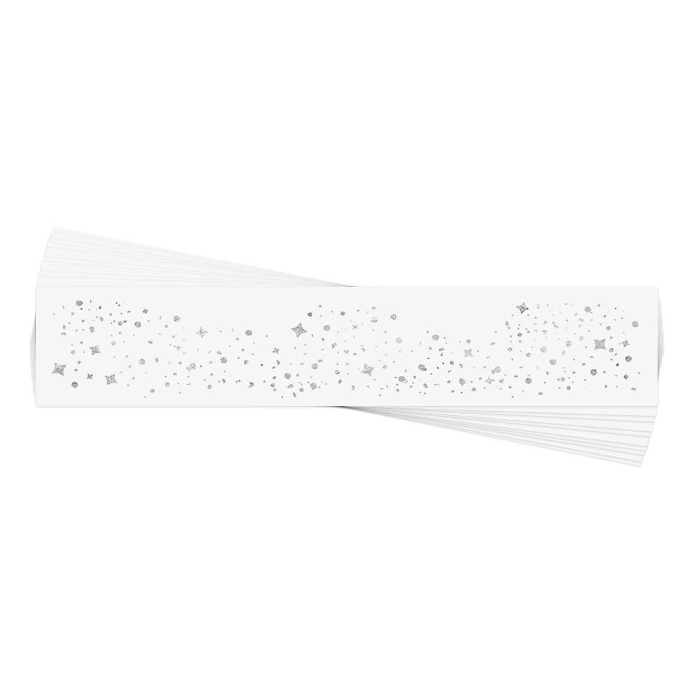 Flash Tattoos - GALACTIC SILVER FACE FRECKLES metallic temporary tattoos