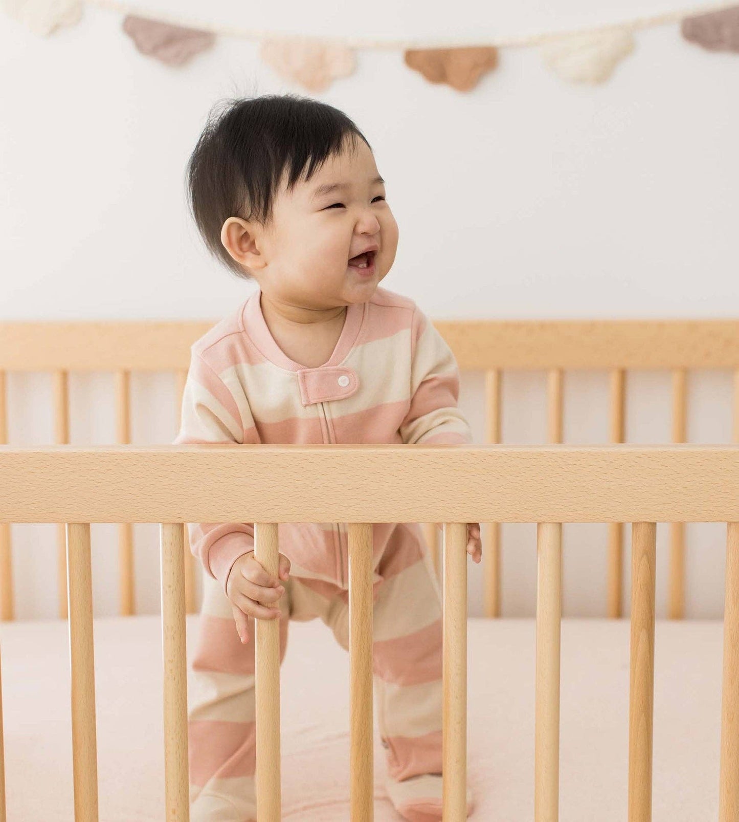 Burt's Bees Baby - Rugby Stripe Organic Cotton Two-Piece Pajamas - Ranunculus