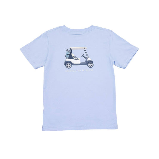 Saltwater Boys Company - Boys Golf Cart SS Graphic Tee- Blue