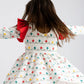 Monica + Andy - Holiday Double Ruffle Let's Dance Dress_Holiday Tree Lights