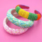 JOSSLYN by wall to wall - COLORFUL SEED BEADED HEADBAND | 40HB126