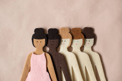 Lowercase Toys - Felt Doll - Starter Girl in Hazelnut
