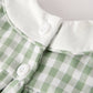Rylee Faith Designs - Fall Halloween & Thanksgiving Applique Plaid Girls Bloomers Romper Set