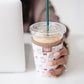 Frederick Family Co. - Iced Coffee Sleeve, Cute Reusable  Cup Holder Drink Sleeve, Coffee Lover Gift, Cold Drink Sleeve for Iced Coffee Cups