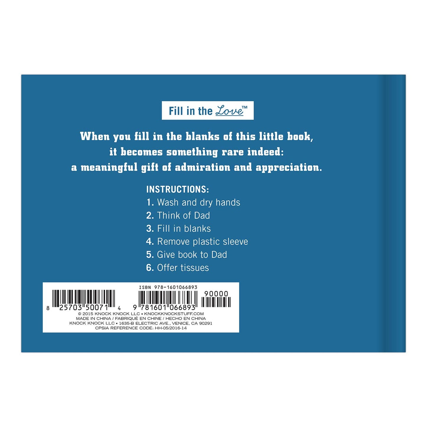 Hachette Book Group - What I Love about Dad Fill in the Love® Book