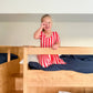 Polished Prints - Red Striped Holiday Dress - Girls Clothing - Christmas 2025