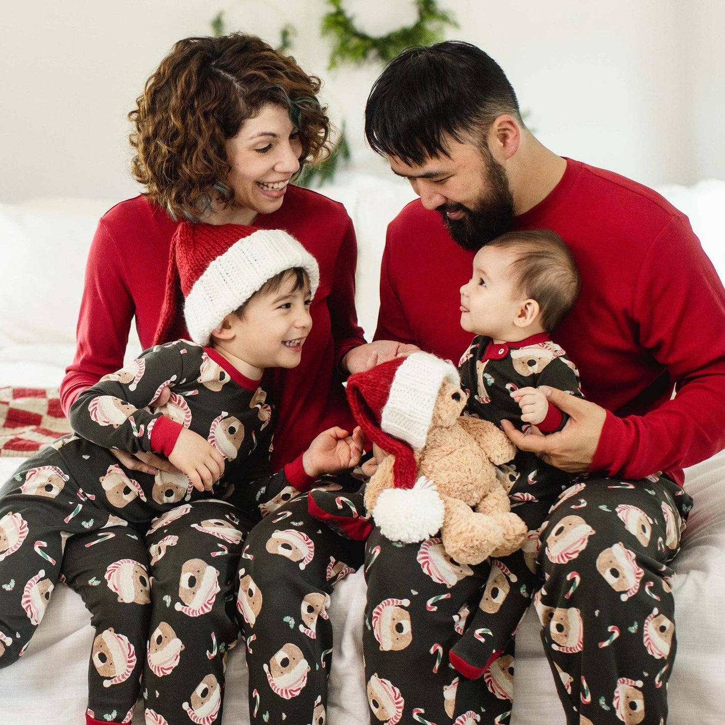 Burt's Bees Baby - Candy Cane Bears Matching Family Pajamas