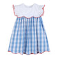 Lil Cactus - Red, White and Blue Flutter Dress