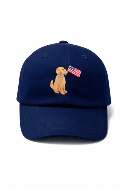 Bits & Bows - American Dog Baseball Hat