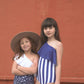 Saint Ida - Nautical Stripe One Shoulder Ruffle '26