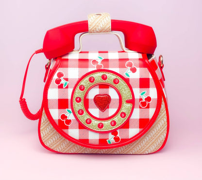 Bewaltz - Ring Ring Phone Convertible Handbag - Cherry