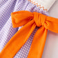 Rylee Faith Designs - Fall Halloween Purple Balloon Pumpkin Cat Smock Embroidery Baby Girl Dress