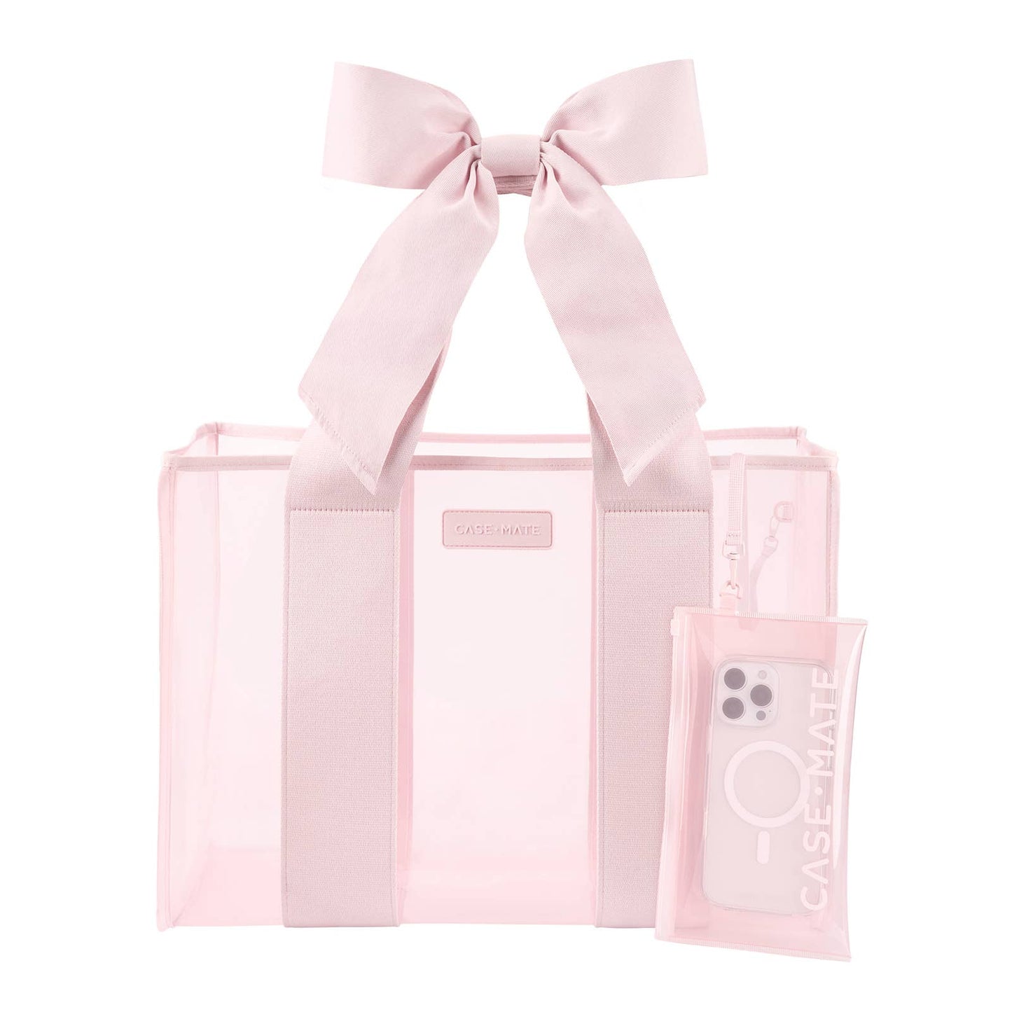 Case-Mate - Case-Mate Ballet Pink Bow Jelly Tote Bag