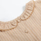 Lil Cactus - Light Brown Smocked Ruffle Dress