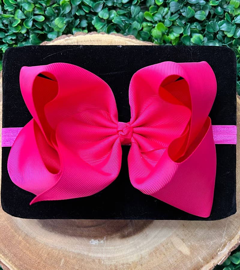 13 PIECE 6.5"HEADBAND BOW!  HB-2024H1