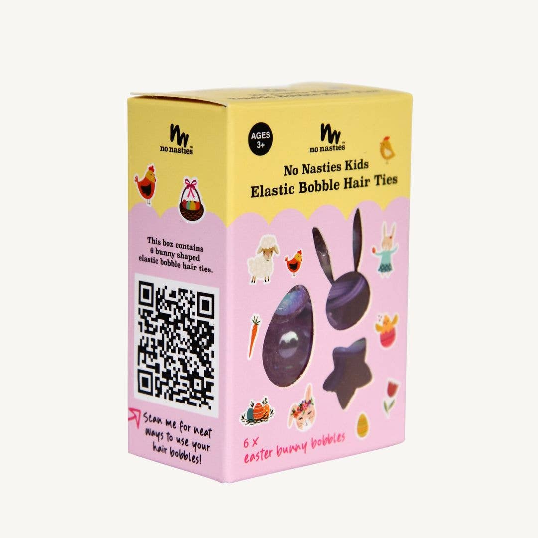 no nasties kids - Easter Bunny Bobbles Elastics Set