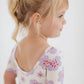 Good Apples Kids - Short Sleeve Twirl Dress in Lavender Blooms Pre-sale
