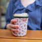 Frederick Family Co. - Iced Coffee Sleeve, Cute Reusable  Cup Holder Drink Sleeve, Coffee Lover Gift, Cold Drink Sleeve for Iced Coffee Cups