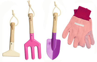 Kinderific - KIDS GARDENING SET, PRINCESS PINK