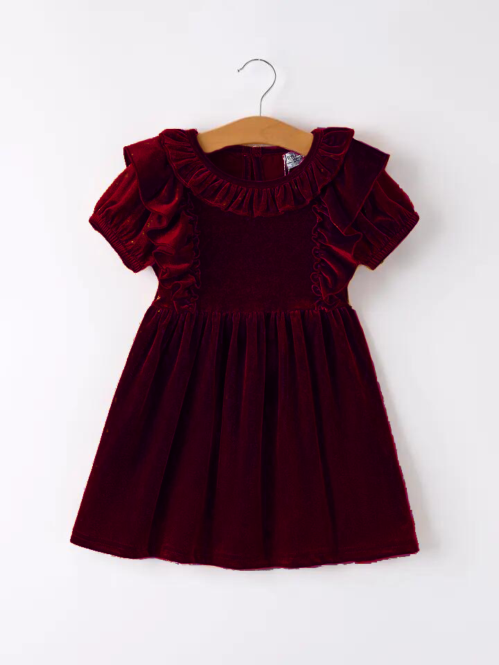 Rylee Faith Designs - Autumn Velvet Girls Dress