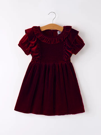 Rylee Faith Designs - Autumn Velvet Girls Dress