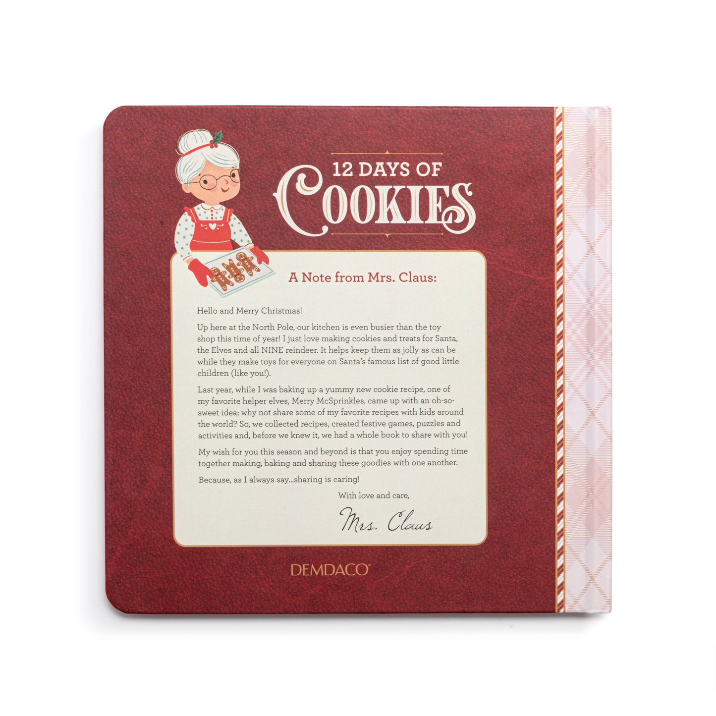 DEMDACO - 12 Days of Cookies Countdown Recipe Book - 8x8in