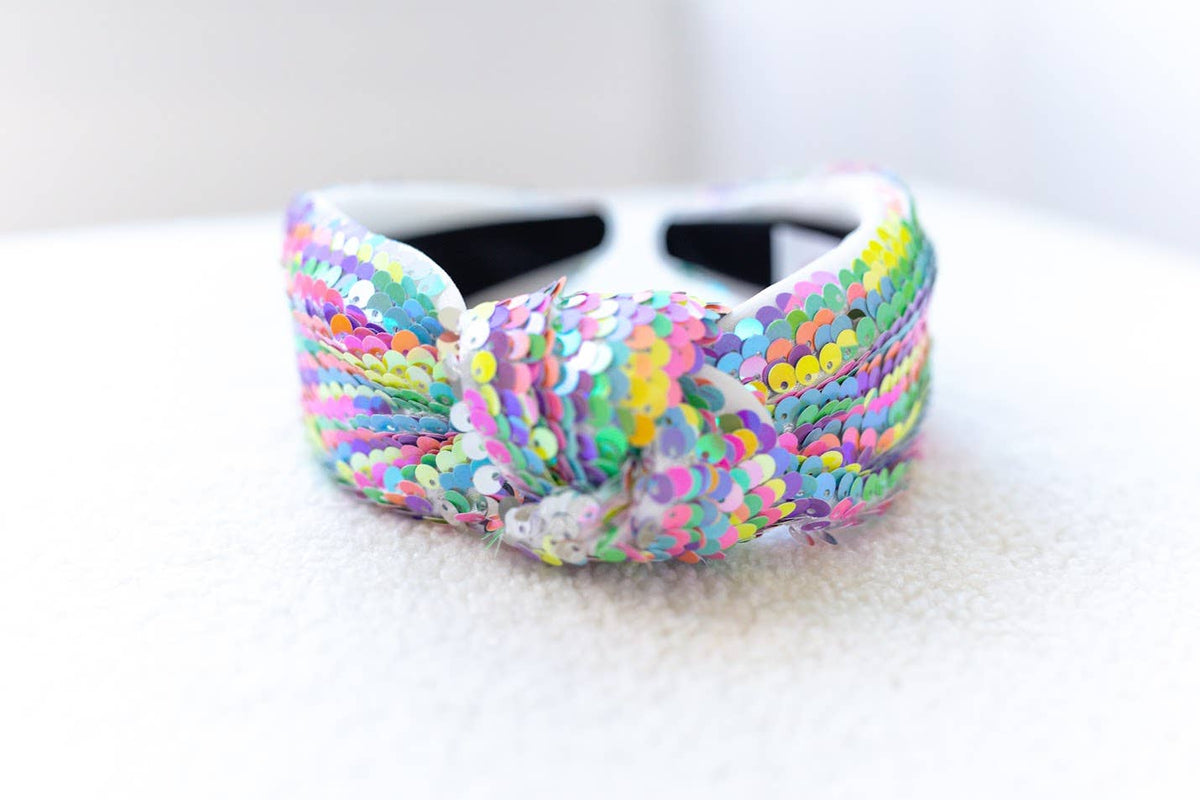 Cheeky Plum - Sequin Headband - Colorful Cascade