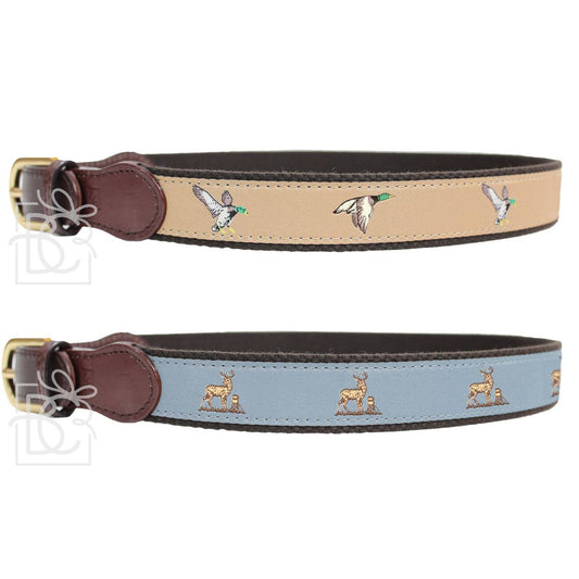 DUCK & DEER RIBBON BELTS