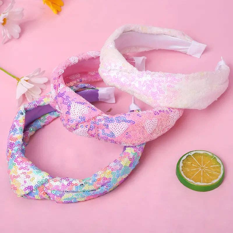 Kate Tuesday Jewelry - Sequin Glitter Pack of 3 Headbands