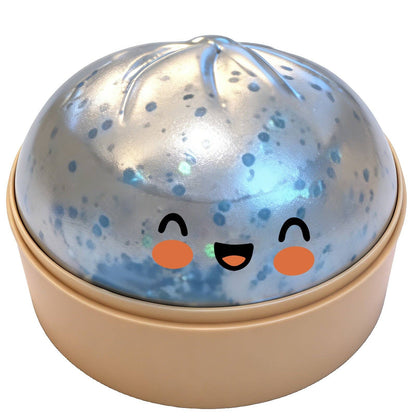 Auraquise - Squishy Dumpling Realistic Steamed Bun Stress Relief Squeeze Toy