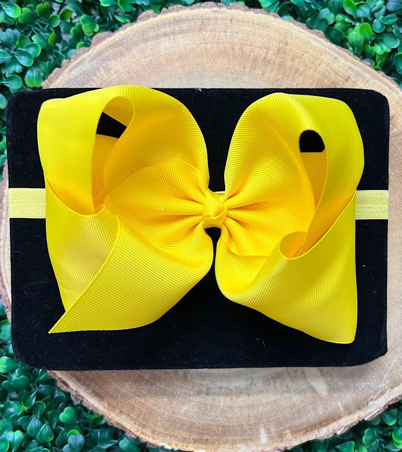 13 PIECE 6.5"HEADBAND BOW!  HB-2024H1