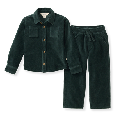 Burt's Bees Baby - Knit Corduroy Boy Shirt & Pants Set