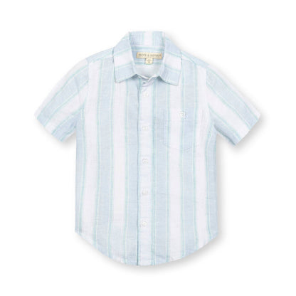 Linen Short Sleeve Button Down Shirt