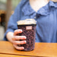 Frederick Family Co. - Iced Coffee Sleeve, Cute Reusable  Cup Holder Drink Sleeve, Coffee Lover Gift, Cold Drink Sleeve for Iced Coffee Cups