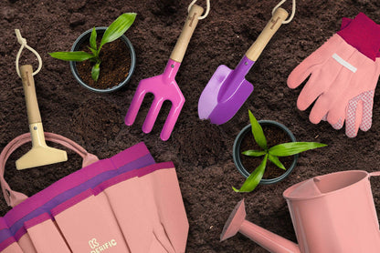 Kinderific - KIDS GARDENING SET, PRINCESS PINK
