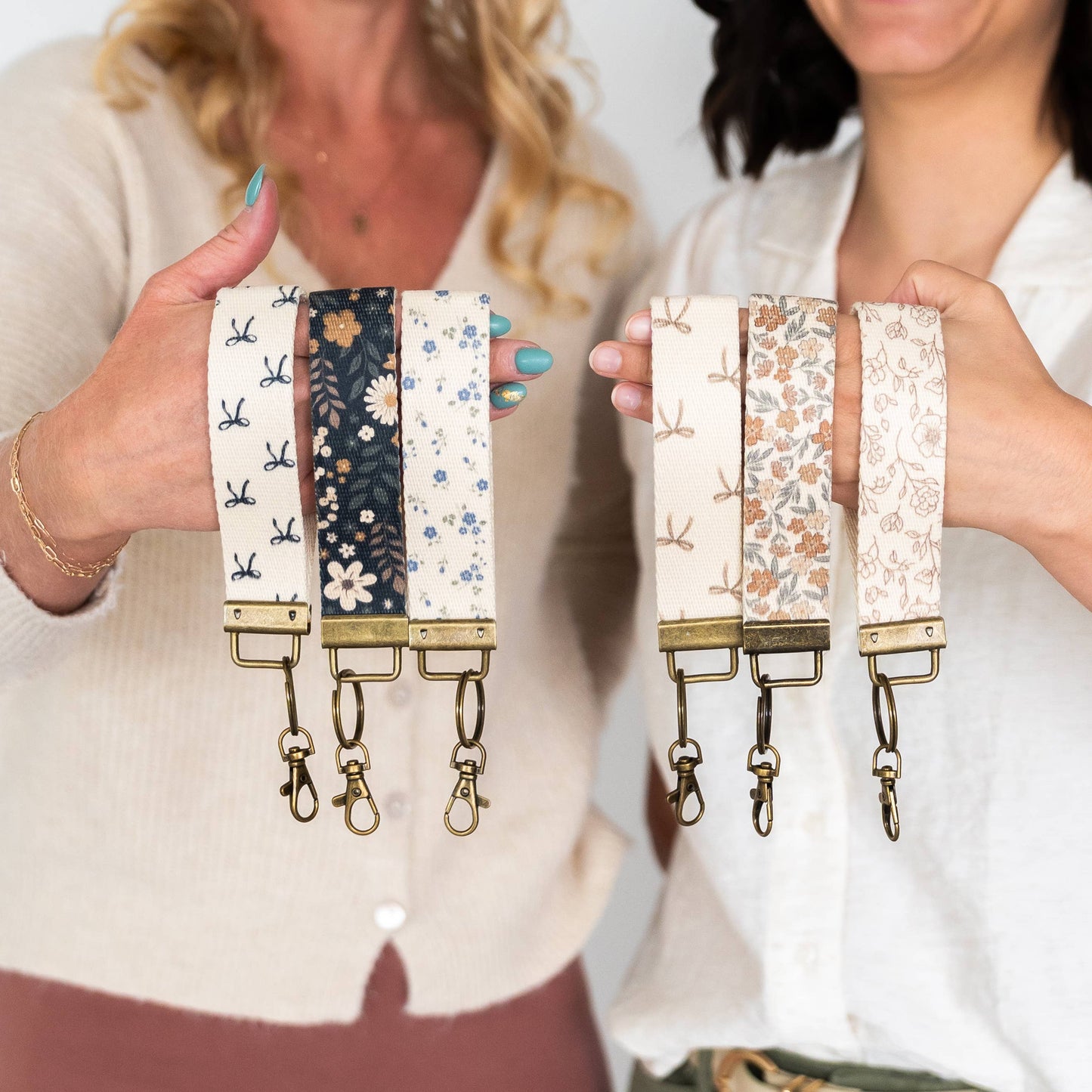 Frederick Family Co. - Canvas Wristlet Lanyard Keychain -  Car Key Fob Holder