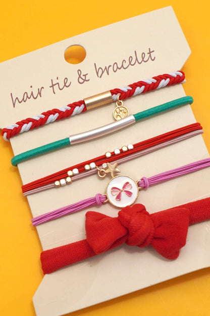 JOSSLYN by wall to wall - BOHO DUAL FUNCTION KNOT BRACELET HAIR TIES | 40BH105