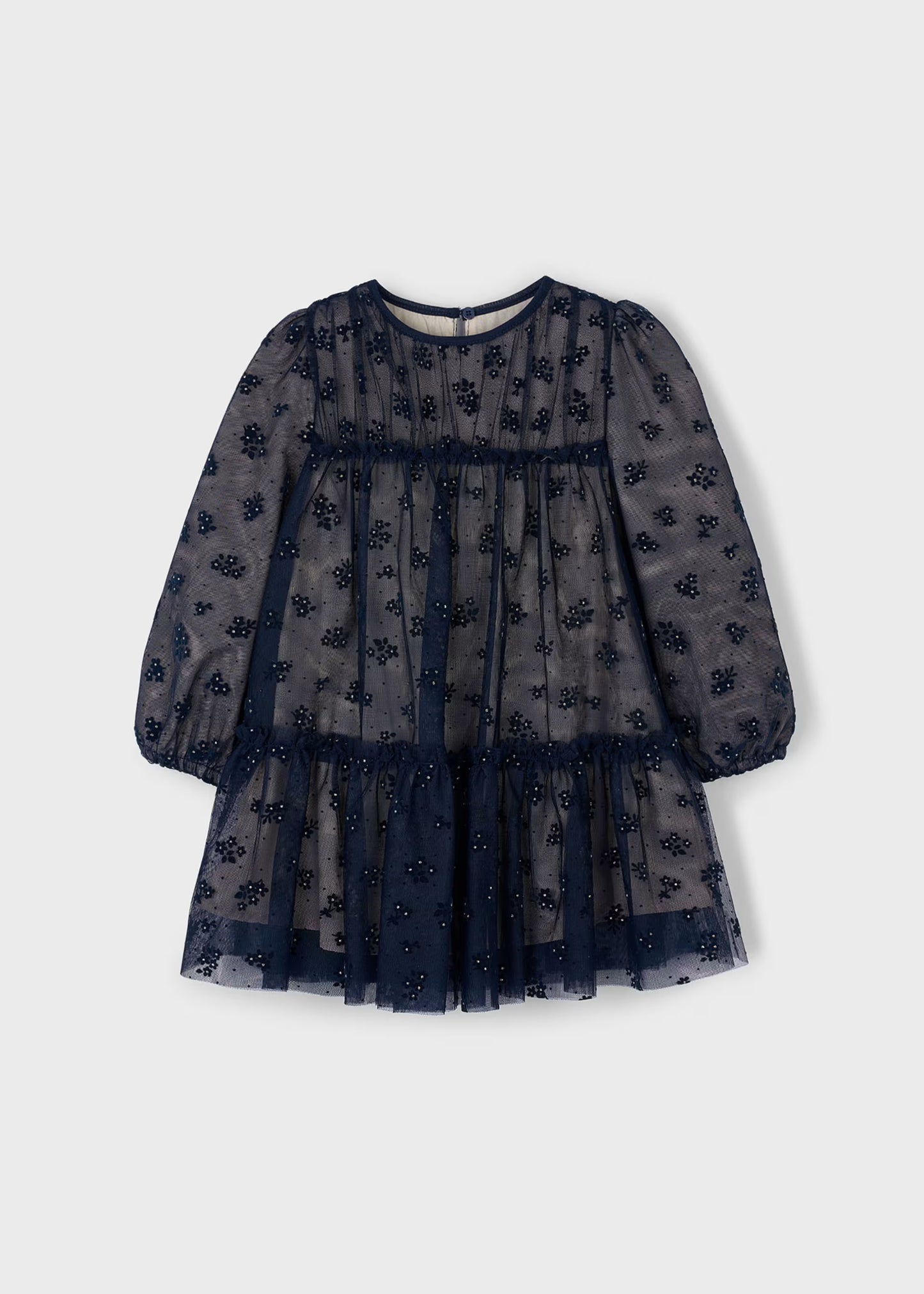 Girl Tulle Dress – Navy Blue