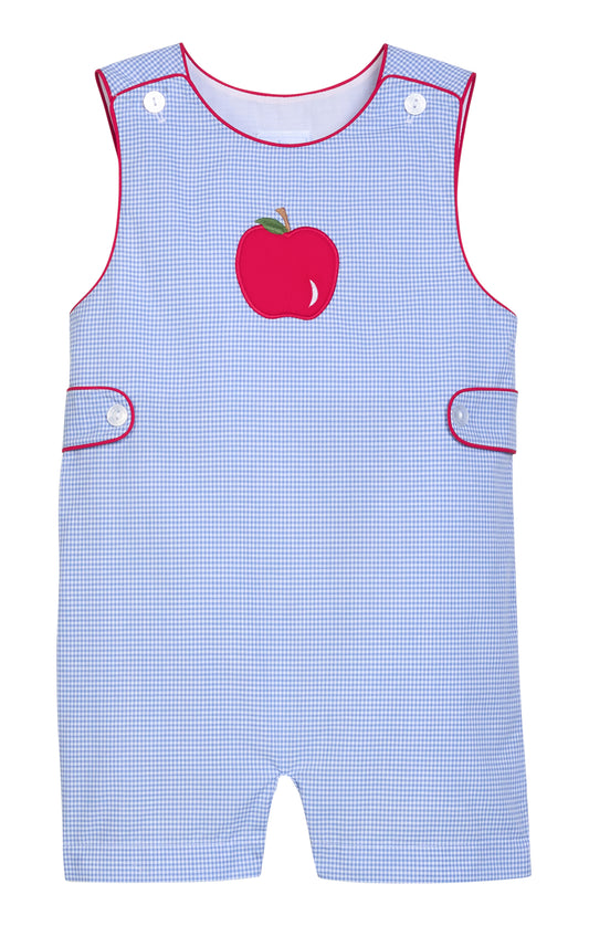 Applique Button Tab John John - Apple Little English