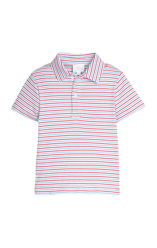 Short Sleeve Polo - Primary Stripe
