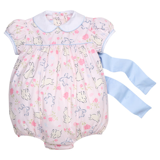 Little English | Short Sleeve Natalie Bubble - Bunny Blooms